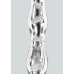 TOYJOY GLASS WORXX Sparkle Wand - Glass Intimate Massager, Wavy Design