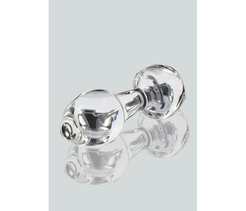 TOYJOY GLASS WORXX Stargazer Glass Plug Medium Clear