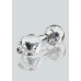 TOYJOY GLASS WORXX Stargazer Glass Plug Medium Clear