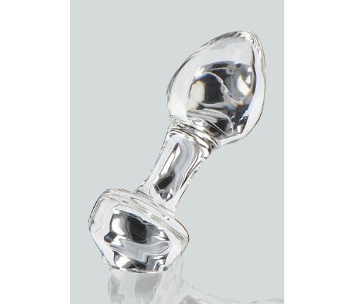 TOYJOY GLASS WORXX Stargazer Glass Plug Medium Clear