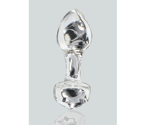 TOYJOY GLASS WORXX Stargazer Glass Plug Medium Clear