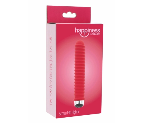 TOYJOY Screw Me Higher Vibrator Pink USB Silicone 7 Modes Splashproof