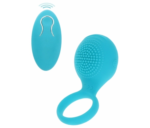 ToyJoy Tickle Brush C-Ring Vibrating Silicone Intimate System Black