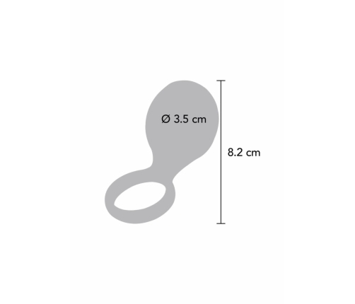 ToyJoy Tickle Brush C-Ring Vibrating Silicone Intimate System Black