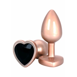 ToyJoy HAPPINESS Time To Shine Plug Heart-Shaped Gem Aluminum Silver S
