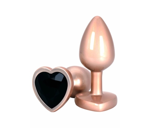 ToyJoy HAPPINESS Time To Shine Plug Heart-Shaped Gem Aluminum Silver S