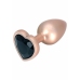 ToyJoy HAPPINESS Time To Shine Plug Heart-Shaped Gem Aluminum Silver S