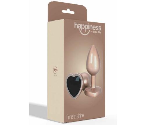 ToyJoy HAPPINESS Time To Shine Plug Heart-Shaped Gem Aluminum Silver S
