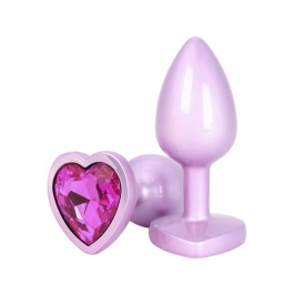 ToyJoy HAPPINESS Time To Shine Plug Heart-Shaped Gem Aluminium Small