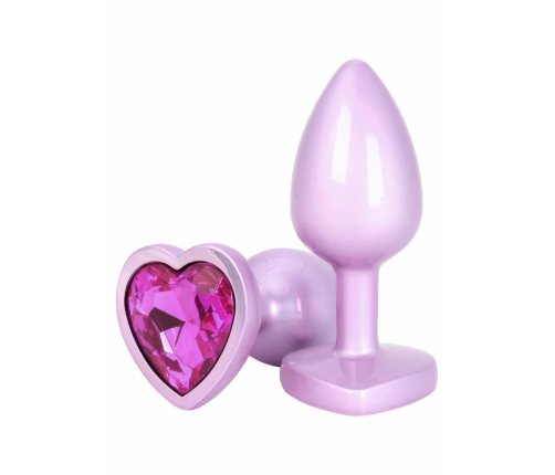 ToyJoy HAPPINESS Time To Shine Plug Heart-Shaped Gem Aluminium Small
