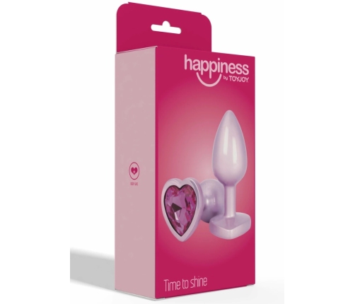 ToyJoy HAPPINESS Time To Shine Plug Heart-Shaped Gem Aluminium Small