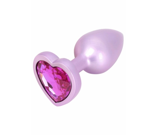 ToyJoy HAPPINESS Time To Shine Plug Heart-Shaped Gem Aluminium Small