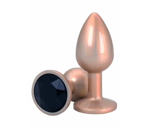 ToyJoy HAPPINESS Shine Like A Star Plug Silicone Gemstone Base Black S