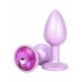 ToyJoy HAPPINESS Shine Like A Star Plug with Gemstone Accent, Silicone, Black