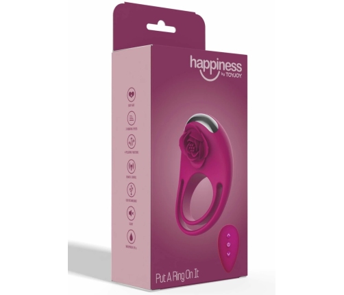 ToyJoy Put a Ring On It Remote Silicone Intimate Ring, USB, Black