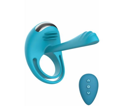ToyJoy Passionate Joy Stick C-Ring Dual Motor Silicone Black