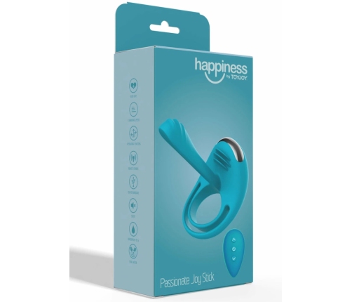 ToyJoy Passionate Joy Stick C-Ring Dual Motor Silicone Black