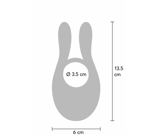 ToyJoy Joy Ride To Paradise Silicone Vibrating Ring with Rabbit Ears