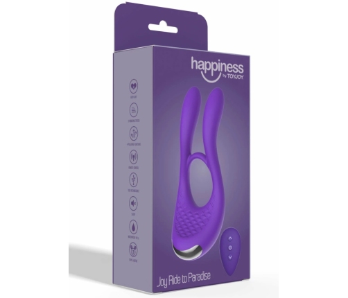 ToyJoy Joy Ride To Paradise Silicone Vibrating Ring with Rabbit Ears