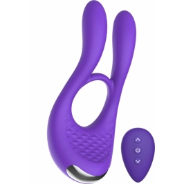 ToyJoy Joy Ride To Paradise Silicone Vibrating Ring with Rabbit Ears