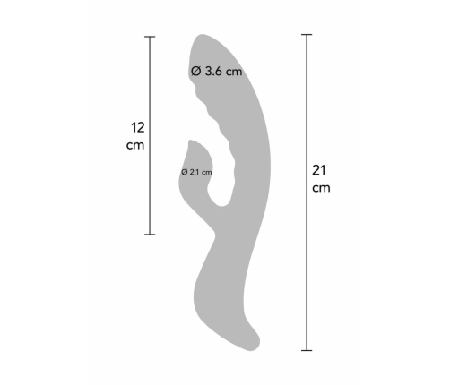 TOYJOY The Belle Rabbit Vibrator Pink Ergonomic Dual-Action Model