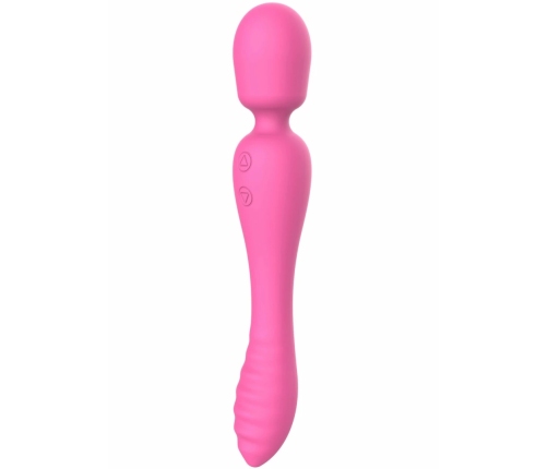 TOYJOY The Evermore 2-in-1 Massager Rechargeable Liquid Silicone Pink