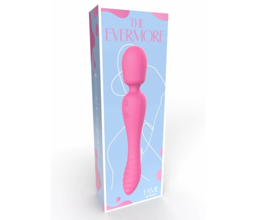 TOYJOY The Evermore 2-in-1 Massager Rechargeable Liquid Silicone Pink
