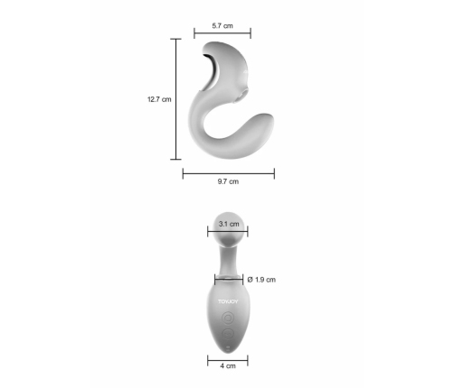 ToyJoy Twist C-Shaped Intimate Vibrator by Twist - Ergonomic Precision Design