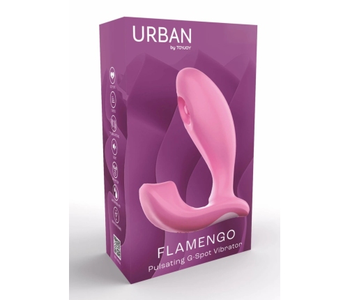 ToyJoy Flamingo Pulsating G-spot L-Shaped Intimate Device Pink 8713221833396