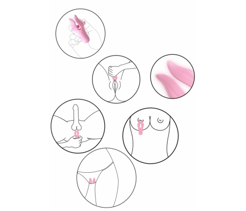 ToyJoy Bloom Erogenous Zone Stimulator Ergonomic Rechargeable Pink