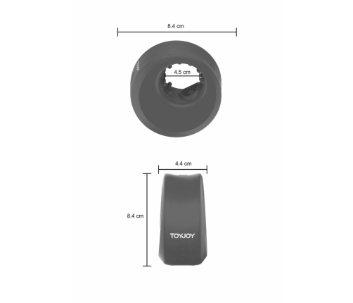 ToyJoy Zephyr Pulsating Intimate Machine & Adjustable C-Ring Black