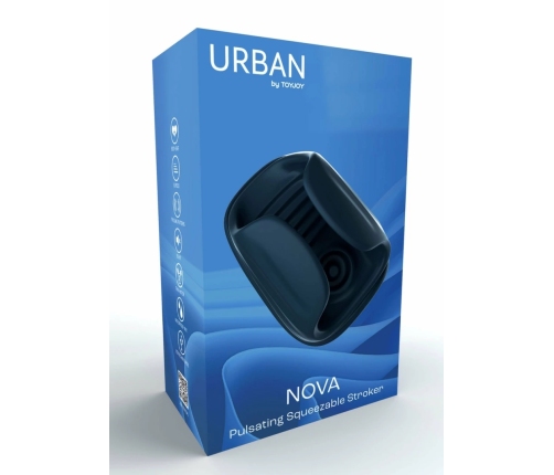 Nova Pulsating Squeezable Intimate Machine - Adjustable Pressure, Black