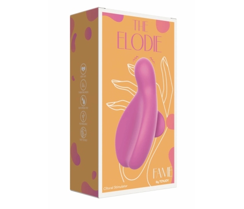TOYJOY The Elodie Clitoral Stimulator Soft Silicone 10 Modes Pink