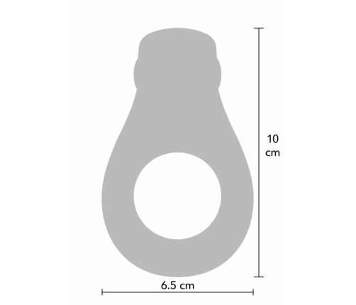 TOYJOY The Aladin Ultimate Couple Ring Rechargeable Silicone Black