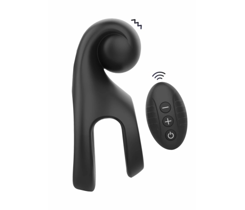TOYJOY The Aladin Ultimate Couple Ring Rechargeable Silicone Black