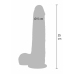 ToyJoy Foreskin Vibrating Silicone Model 25 cm Dual Density, Remote Control