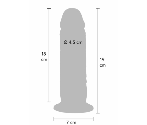 ToyJoy Get Real Skin Silicone Model 19 cm with Movable Foreskin
