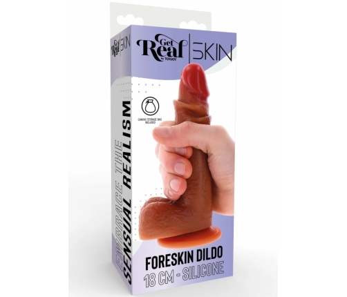 ToyJoy Get Real Skin Silicone Model 18 cm with Movable Foreskin