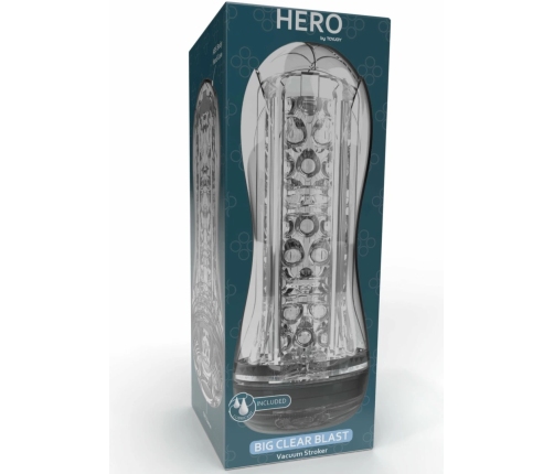 TOYJOY HERO Big Clear Blast Vacuum Stroker Transparent 22cm