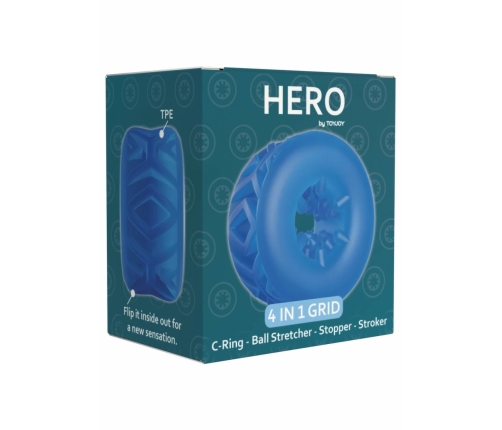 ToyJoy Hero 4-in-1 Grid Ring - Versatile Ergonomic Silicone System