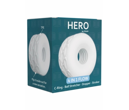 ToyJoy Hero 4-in-1 Flow Ring Multi-Functional Intimate System Black