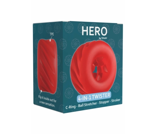 ToyJoy Hero 4-in-1 Twister Ring - Flexible Multi-Function Intimate System