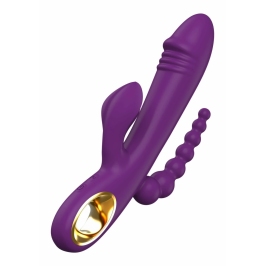 Caleona Triple Temptation Multi-Zone Vibrator Pink 10 Modes 8713221841834