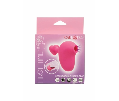 Suck & Play Massager Compact Silicone, 10 Modes, Waterproof, USB