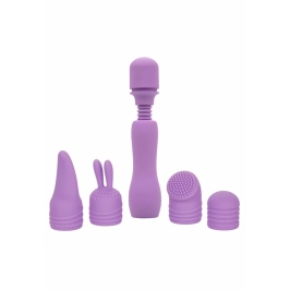 Travel Teaser Kit Rechargeable Massager 4 Attachments Waterproof IPX7 Travel Teaser Kit Rechargeable Massager 4 Attachments Waterproof IPX7