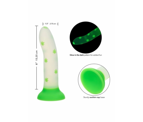 Glow Stick Leaf Silicone Model with Glow-in-the-Dark Leaf Pattern, Medium