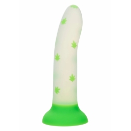Glow Stick Leaf Silicone Model with Glow-in-the-Dark Leaf Pattern, Medium Glow Stick Leaf Silicone Model with Glow-in-the-Dark Leaf Pattern, Medium