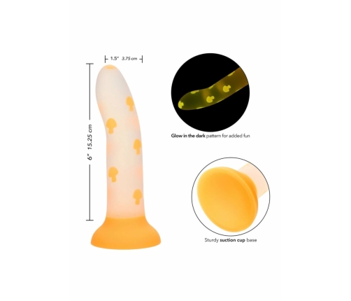 Glow Stick Mushroom Silicone Intimate Device Glow-in-the-Dark Suction Cup