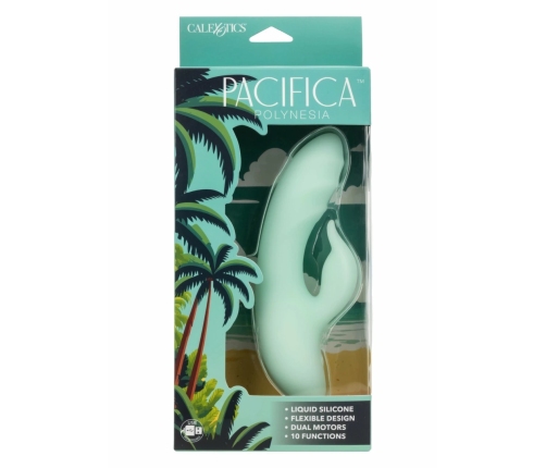 CalExotics Pacifica Polynesia Dual Stimulator Liquid Silicone, Waterproof, USB