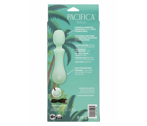 CalExotics Pacifica Maui Massager Liquid Silicone Waterproof USB Rechargeable